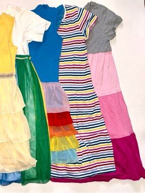 Girls Hanna Andersson summer Sundresses Twirl Play Dresses  lot size 150 cm 12 y